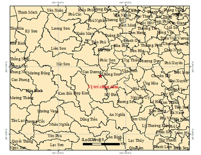 Động đất 3,6 độ tại Ph&uacute; Thọ- Ảnh 1.