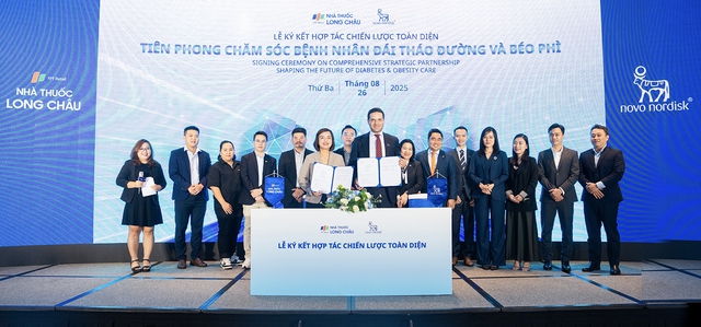 Long Châu, Novo Nordisk hợp tác đưa sản phẩm điều trị béo phì, đái tháo đường về Việt Nam- Ảnh 1. Long Châu, Novo Nordisk hợp tác đưa sản phẩm điều trị béo phì, đái tháo đường về Việt Nam- Ảnh 1.