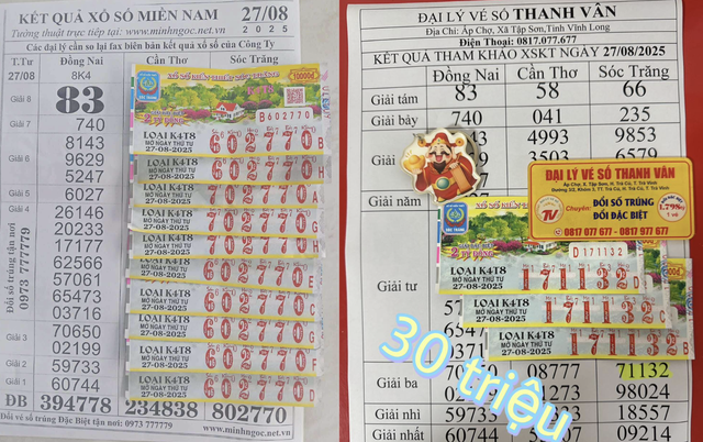 Xổ số miền Nam ngày 27 tháng 8: Khách gặp may trúng đài Sóc Trăng, Đồng Nai - Ảnh 1.