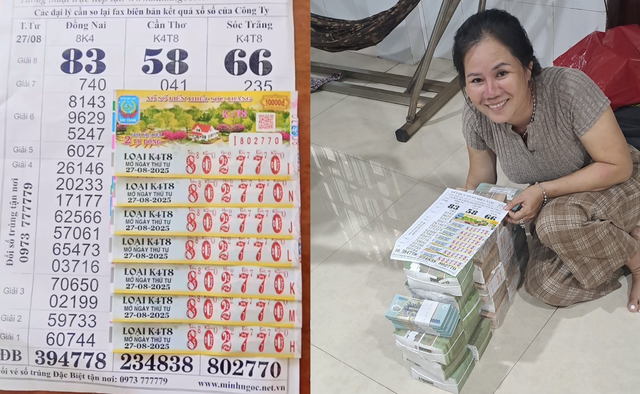 Trúng độc đắc xổ số miền Nam, khách cầm 14 tỉ từ Tây Ninh về Đồng Tháp - Ảnh 1. Trúng độc đắc xổ số miền Nam, khách cầm 14 tỉ từ Tây Ninh về Đồng Tháp - Ảnh 1.