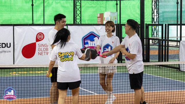 Giải đấu Singapore Alumni Open Pickleball Tournament: Kết nối cựu du học sinh, lan tỏa y&ecirc;u thương - Ảnh 2.