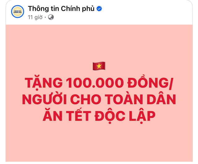 Nhà nước tặng 100.000 đồng cho mỗi người dân: Một động lực tinh thần vô cùng lớn lao - Ảnh 1.