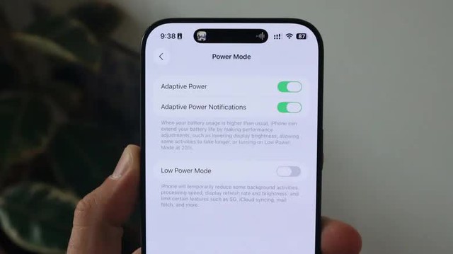 Adaptive Power của iOS 26 thực sự tiết kiệm được bao nhiêu pin? - Ảnh 1.