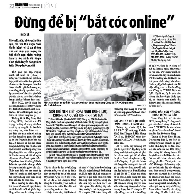 Đừng để bị 'bắt c&oacute;c online': B&igrave;nh tĩnh, ngắt li&ecirc;n lạc,  b&aacute;o người th&acirc;n - Ảnh 2.