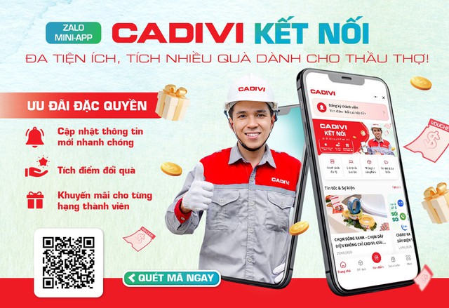 CADIVI ra mắt Zalo Mini app &lsquo;CADIVI kết nối&rsquo;: Nền tảng chăm s&oacute;c nh&agrave; thầu to&agrave;n diện- Ảnh 2.