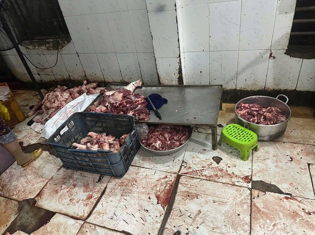 Gia Lai: Ph&aacute;t hiện hơn 4 tấn thịt heo c&oacute; m&ugrave;i h&ocirc;i thối, kh&ocirc;ng r&otilde; nguồn gốc - Ảnh 4.