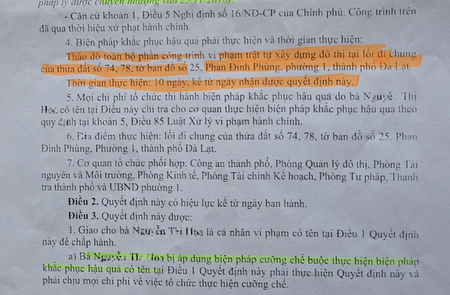 Lấn chiếm lối đi chung làm kho, nhà vệ sinh ở P.Xuân Hương - Đà Lạt - Ảnh 3.