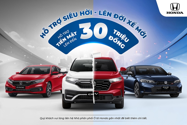 Honda tung loạt chương trình khuyến mãi tháng 8.2025 và hỗ trợ đổi xe chính hãng - Ảnh 1.