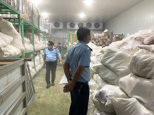 Phát hiện 100 tấn thịt heo đông lạnh bốc mùi hôi- Ảnh 1.