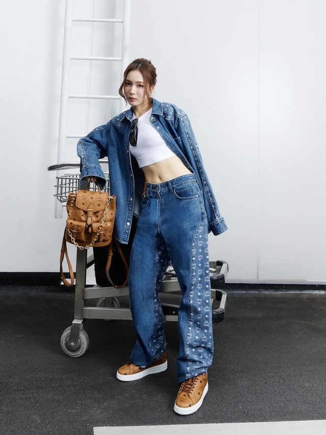 Áo khoác denim giúp nàng ghi điểm phong cách trong tiết trời giao mùa- Ảnh 3.