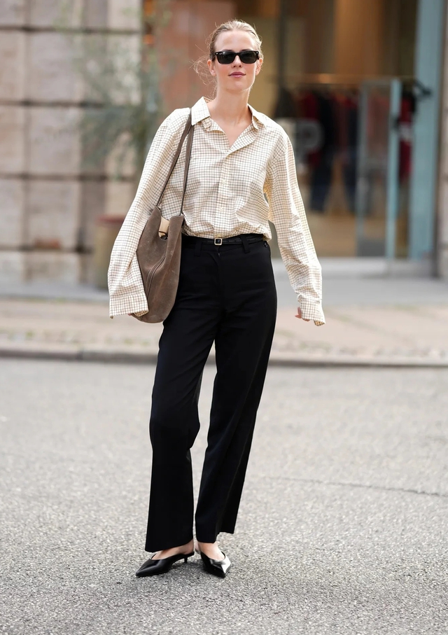 Trang phục công sở ngày thu, đơn giản mà vẫn sành điệu- Ảnh 3.