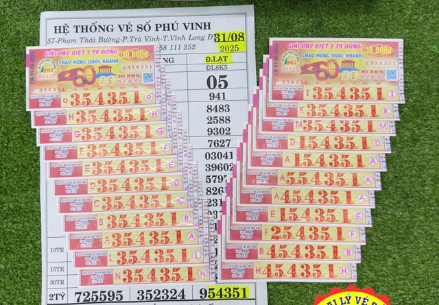 Khách trúng 22 tờ xổ số miền Nam đài Đà Lạt, đại lý đổi thưởng liên tục - Ảnh 1.