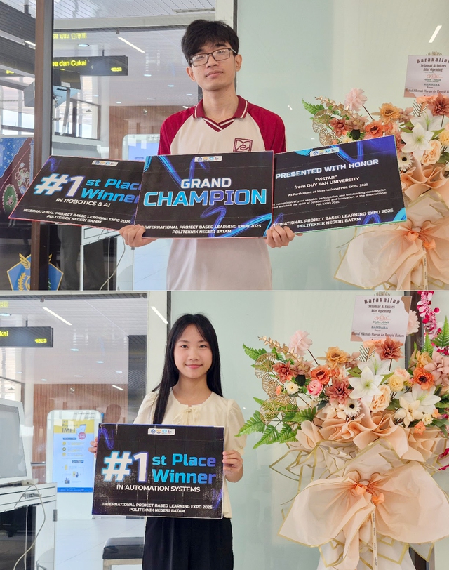SV ĐH Duy Tân là nhà vô địch, nhiều giải nhất, nhì tại International PBL Expo 2025- Ảnh 2. SV ĐH Duy Tân là nhà vô địch, nhiều giải nhất, nhì tại International PBL Expo 2025- Ảnh 2.