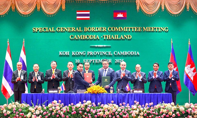 Campuchia, Thái Lan ký loạt thỏa thuận trong cuộc họp ủy ban biên giới - Ảnh 1.