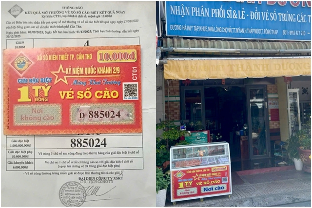 Mua vé số 'cào chơi', người đàn ông Đồng Tháp bất ngờ trúng độc đắc- Ảnh 1.