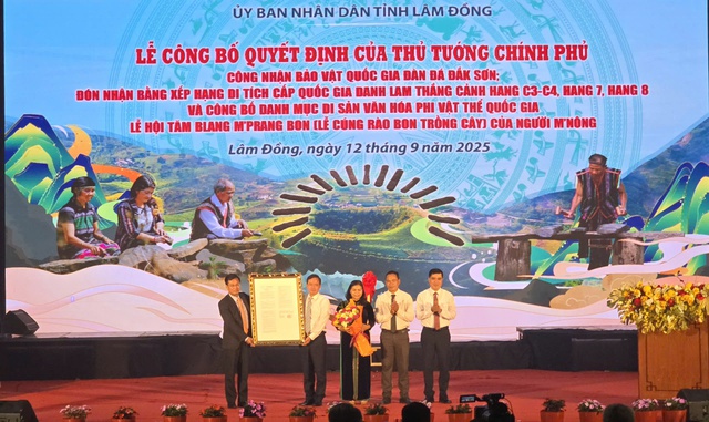 Đàn đá Đắk Sơn ở Lâm Đồng được công nhận là bảo vật quốc gia  - Ảnh 2.