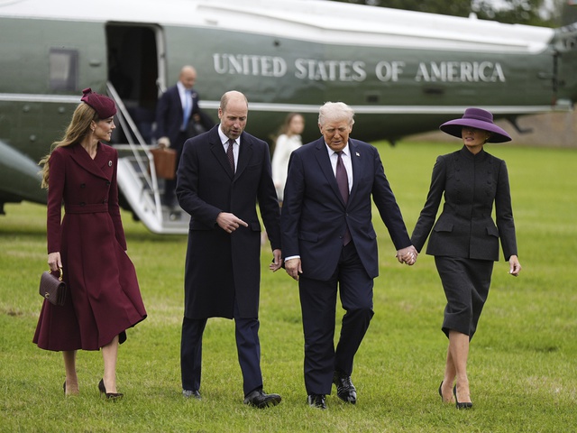 Chùm ảnh Hoàng gia Anh long trọng đón Tổng thống Trump tại Lâu đài Windsor - Ảnh 2.