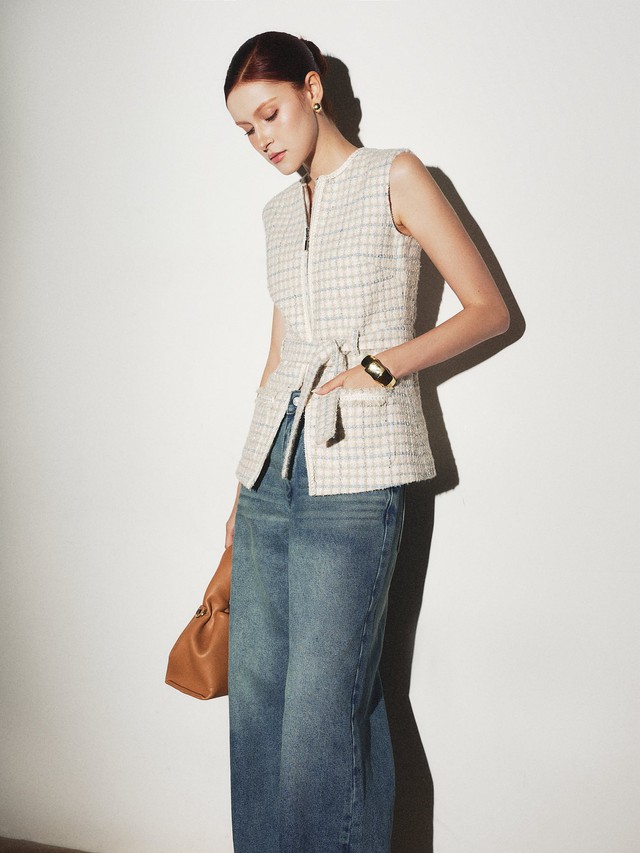 Denim, tweed và những chất liệu hàng đầu cho mùa thu đông 2025- Ảnh 2.