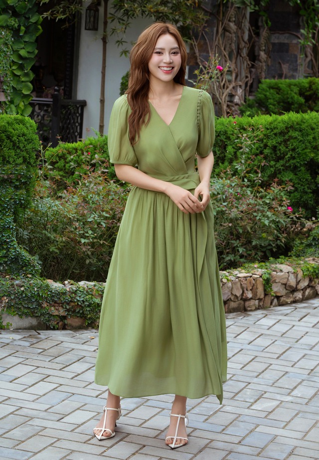 Váy dáng dài trang nhã, thanh lịch nhất mùa - Ảnh 3.