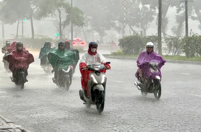 Ảnh hưởng bão số 8, TP.HCM mưa lớn như trút nước- Ảnh 1.
