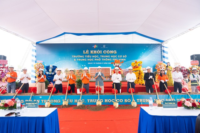 Khởi công trường liên cấp FPT tại đô thị Eco Central Park của nhà sáng lập Ecopark- Ảnh 1. Khởi công trường liên cấp FPT tại đô thị Eco Central Park của nhà sáng lập Ecopark- Ảnh 1.