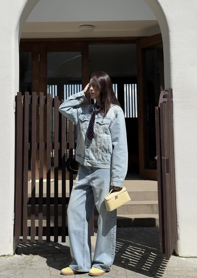 Phối nguyên set đồ denim giúp nàng chất hơn bao giờ hết- Ảnh 5.