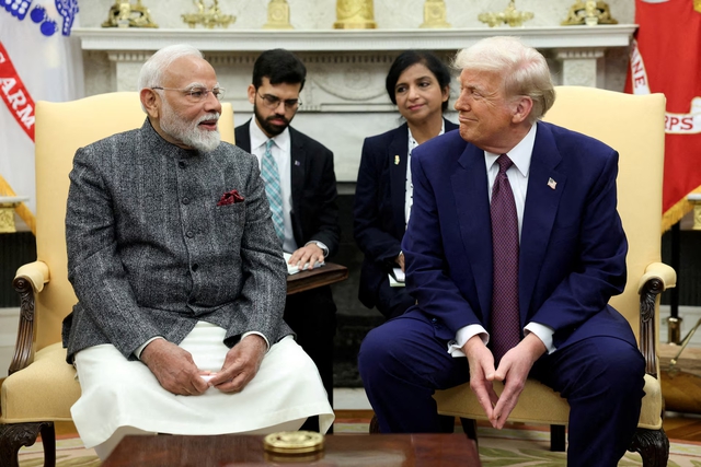 Ông Trump nói Ấn Độ không áp thuế đối với hàng hóa của Mỹ - Ảnh 1.
