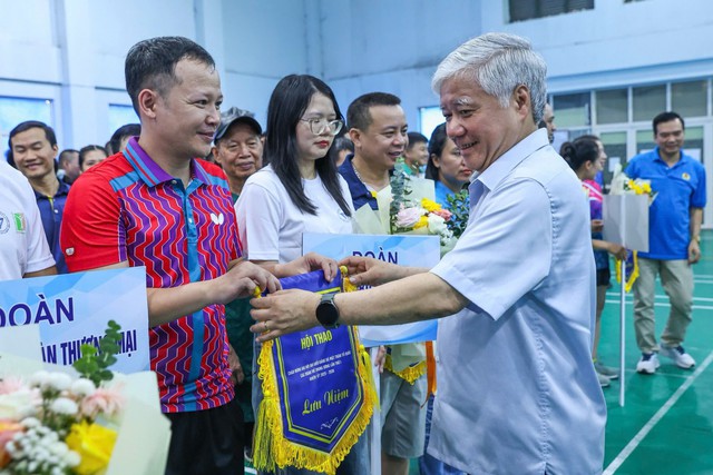 Khai mạc Hội thao ch&agrave;o mừng Đại hội đại biểu Đảng bộ MTTQ Việt Nam, c&aacute;c đo&agrave;n thể T.Ư- Ảnh 1.