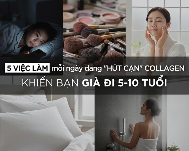5 việc làm mỗi ngày đang ‘hút cạn’ collagen, khiến bạn già 5-10 tuổi mà không biết    - Ảnh 1.