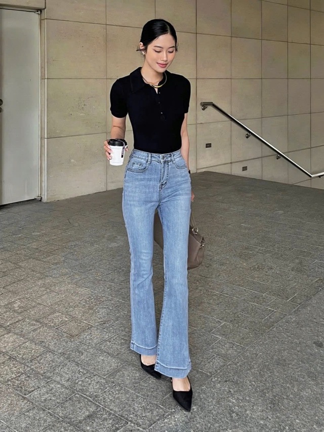 Tôn dáng, đầy cá tính với những chiếc quần ống loe - Ảnh 4.