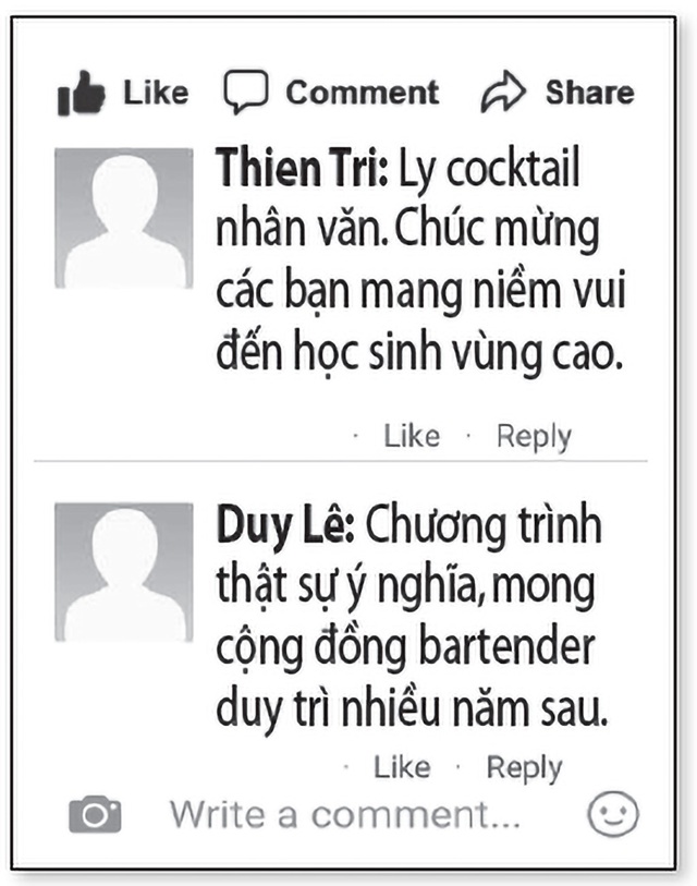 Bartender Nguyễn Phú Cường tổ chức bán cocktail gây qũy tặng máy tính cho trường miền núi - Ảnh 4.
