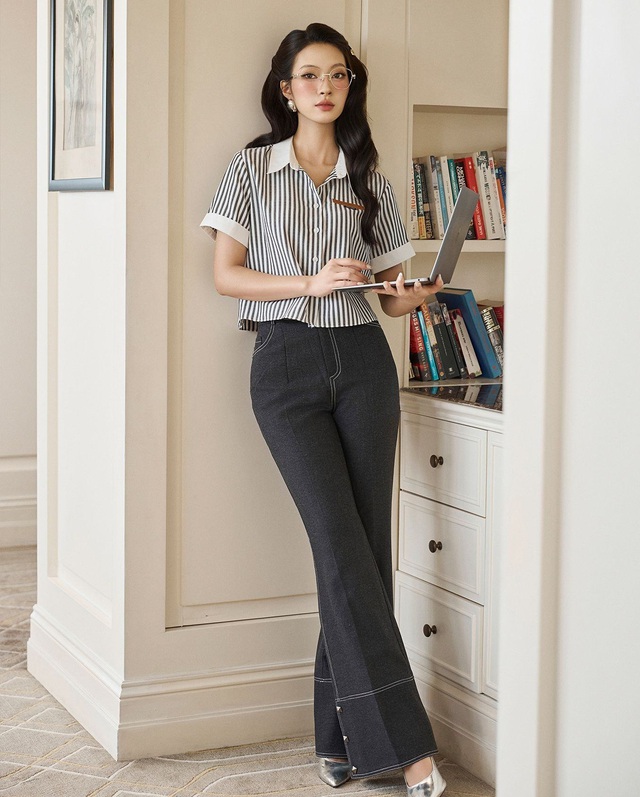 Sơ mi - kiểu áo 'vạn năng' giúp nàng biến hóa trong mọi cuộc hẹn- Ảnh 6.