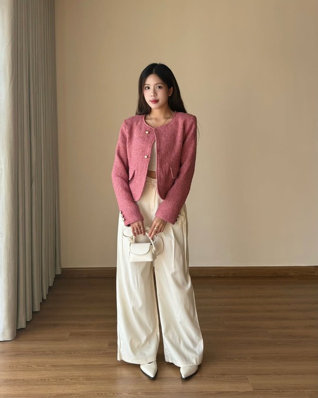 Tự tin ‘thăng hạng’ phong cách với những bản phối cùng áo dạ tweed- Ảnh 3.