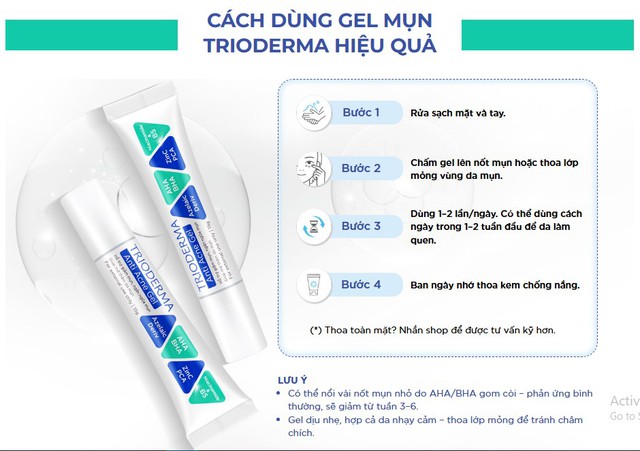 Cách sử dụng kem chấm mụn Trioderma chuẩn chuyên gia: Bí kíp hết mụn, ngăn tái phát!- Ảnh 9. Cách sử dụng kem chấm mụn Trioderma chuẩn chuyên gia: Bí kíp hết mụn, ngăn tái phát!- Ảnh 9.
