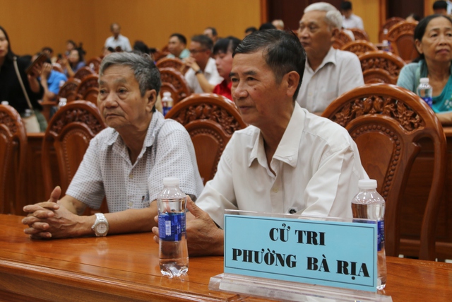 Bí thư Thành ủy TP.HCM tiếp xúc cử tri TP.Bà Rịa cũ- Ảnh 2.