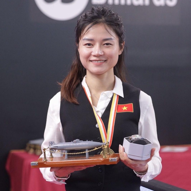 Billiards: Cơ thủ Việt Nam xuất sắc giành huy chương giải nữ vô địch thế giới- Ảnh 1.
