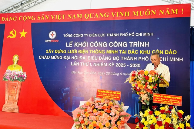 Lần đầu tiên, TP.HCM khởi công xây dựng lưới điện thông minh tại Côn Đảo - Ảnh 2.