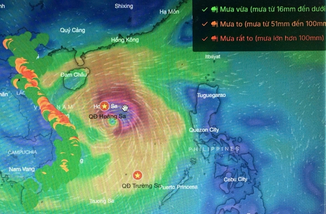 Những tỉnh nào có mưa lớn dữ dội trong bão số 10?- Ảnh 1.