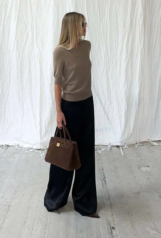 Áo thun len ngắn tay thanh lịch và ấm áp, 'ngôi sao' của mọi phong cách - Ảnh 2.