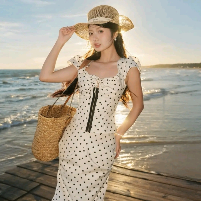 Trang phục chấm bi giúp nàng trở thành tâm điểm mọi ánh nhìn- Ảnh 3.