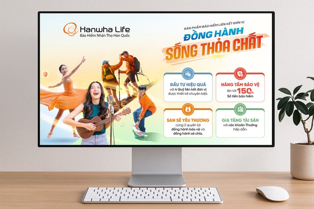 Hanwha Life ra mắt sản phẩm bảo hiểm liên kết đơn vị ‘Đồng hành sống thỏa chất’ - Ảnh 1.