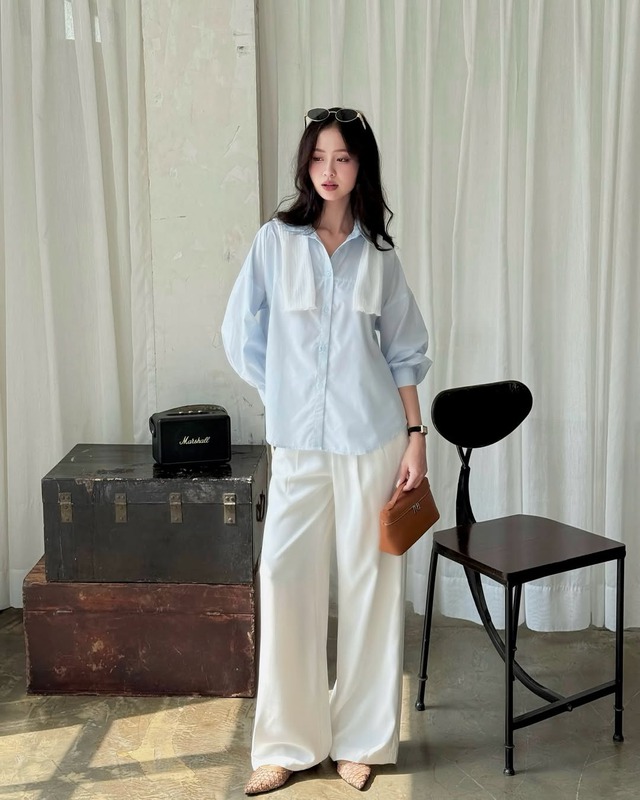 Quần ống rộng lên ngôi, 'cứu tinh' cho mọi vóc dáng- Ảnh 1.