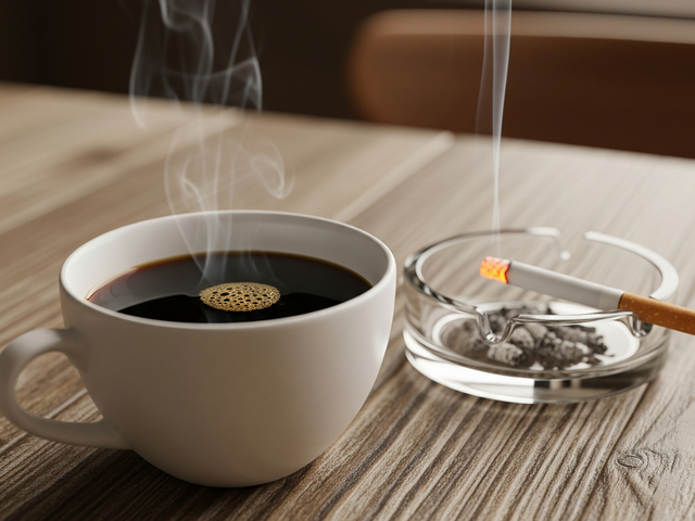 Vừa uống cà phê vừa hút thuốc: thói quen hại tim gấp đôi - Ảnh 1.