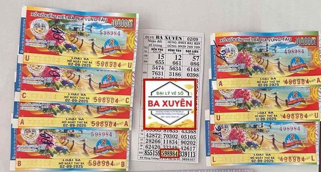Khách trúng độc đắc 4 tờ xổ số miền Nam đài Vũng Tàu, nhận hết tiền mặt - Ảnh 1.
