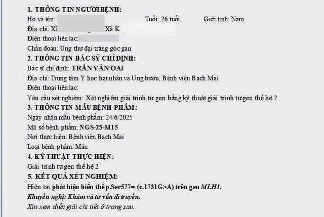 Tìm thấy 'gen ung thư gia đình' khiến nhiều người trẻ mắc bệnh - Ảnh 1. Tìm thấy 'gen ung thư gia đình' khiến nhiều người trẻ mắc bệnh - Ảnh 1.