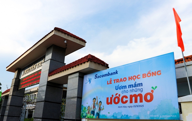 Sacombank ‘Ươm mầm cho những ước mơ’ - chung tay vun đắp thế hệ trẻ - Ảnh 1.