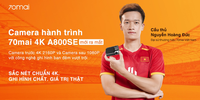 Nguyễn Hoàng Đức trở thành Đại sứ thương hiệu camera hành trình 70mai- Ảnh 3.