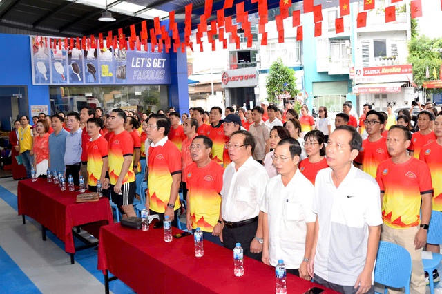 Sôi nổi giải pickleball TAND TP.HCM mở rộng 2025 - Ảnh 1.