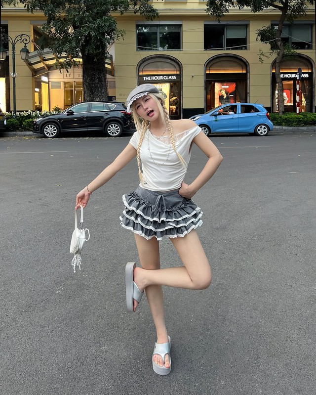 Nét chấm phá ngọt ngào cho nàng với trang phục bèo nhún- Ảnh 8.
