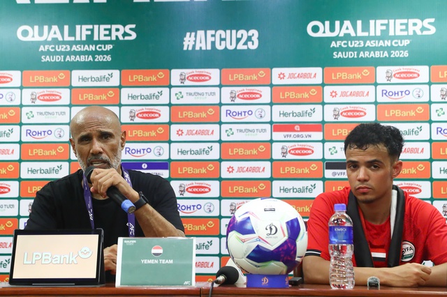 HLV U.23 Yemen: ‘Tham vọng của chúng tôi không gì khác ngoài thắng U.23 Việt Nam'- Ảnh 1. HLV U.23 Yemen: ‘Tham vọng của chúng tôi không gì khác ngoài thắng U.23 Việt Nam'- Ảnh 1.